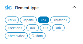 Changing a block's element type
