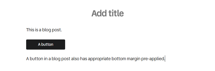 A button in a blog post context