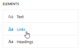 Elements -> Links settings under Styles -> Typography tab